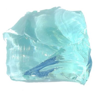 Image showing  AZ Patio Heaters 20 lb. 30-50mm Landscape Recycled Glass in Aqua