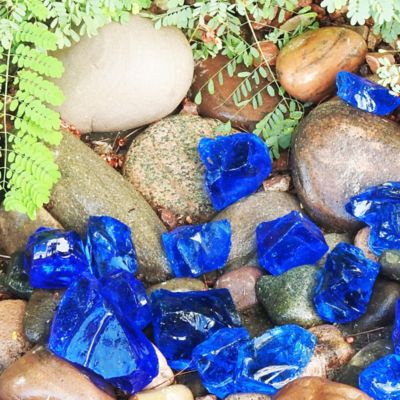 Image showing 5 th Hiland AZ Patio Heaters 20 lb. 50-100mm Landscape Recycled Glass in Turquoise