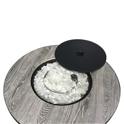 Image showing  30 in. AZ Patio Heaters Faux Wood Tile Top Propane Gas Fire Pit