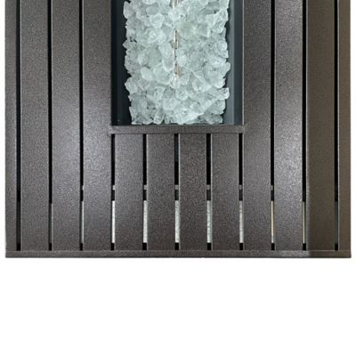 Image showing  54 in. x 22 in. AZ Patio Heaters Outdoor Rectangle Propane Gas Fire Pit in Hammered Bronze