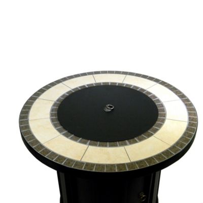 Image showing  30 in. AZ Patio Heaters Round Tile Top Propane Gas Fire Pit