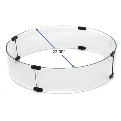 Image showing  AZ Patio Heaters Glass Wind Screen - 22 in. Round, AWS-RND22