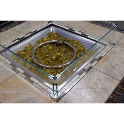 Image showing  AZ Patio Heaters Glass Wind Screen - 22 in. Square, AWS-SQ22