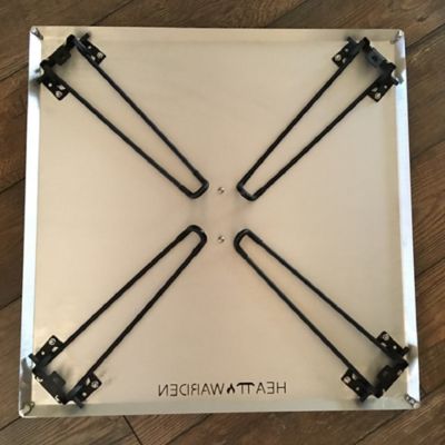 Image showing  Heat Warden Fire Pit Heat Deflector in Stainless Steel