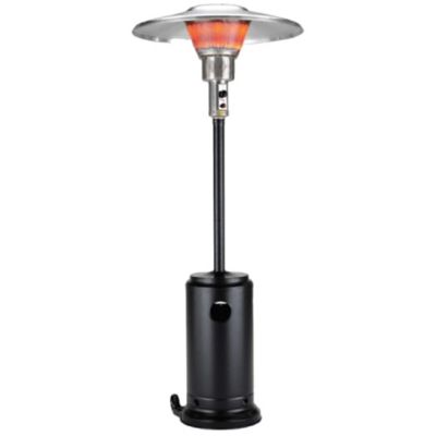 Hiland AZ Patio Heaters Commercial Patio Heater in Black, BURN-2400-BLK