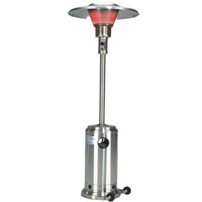 Hiland AZ Patio Heaters Commercial Patio Heater in Stainless Steel, BURN-2650-SS