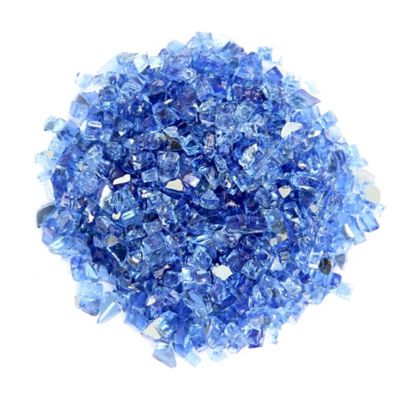 Hiland AZ Patio Heaters 20 lb. Reflective Fire Glass - Cobalt Blue, RFGLASS-2-CBLT