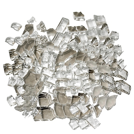 Hiland AZ Patio Heaters 20 lb. Reflective Fire Glass - Crystal, RFGLASS-2-CRYS