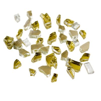 Image showing  AZ Patio Heaters 20 lb. Reflective Fire Glass - Gold, RFGLASS-2-GOLD