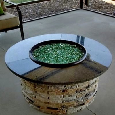 Image showing  AZ Patio Heaters 20 lb. Reflective Fire Glass, Green