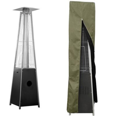 Image showing  AZ Patio Heaters Square Glass Tube Patio Heater Commercial Cover in Tan, CHC-SGT-T