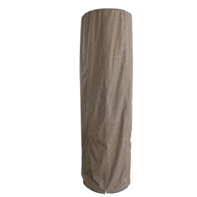 Hiland AZ Patio Heaters Round Glass Tube Heater Commercial Cover in Tan, CHC-RGT-T