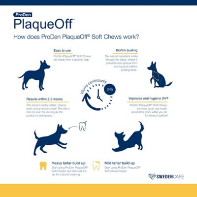 Image showing  PlaqueOff Soft Dental Dog Chews for Large and Giant Breed Dogs, 45 ct.