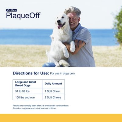 Image showing 5 th ProDen PlaqueOff Soft Dental Dog Chews for Large and Giant Breed Dogs, 45 ct.