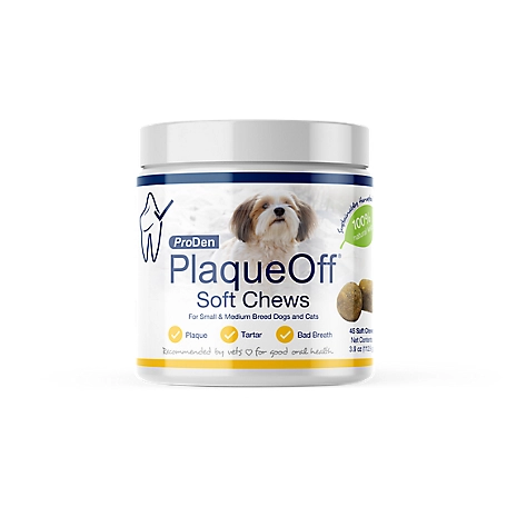 ProDen PlaqueOff Soft Chews For Small & Medium Breed Dogs and Cats, 45 ct.