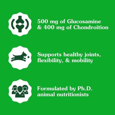 Image showing  Hip and Joint Soft Chewable Supplements with Glucosamine and Chondroitin for Adult Dogs of All Sizes, Chicken, 30 ct.