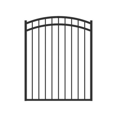 Fortress Building Products 4 ft. x 4.5 ft. Versai Steel Fence Arched Walk Gate