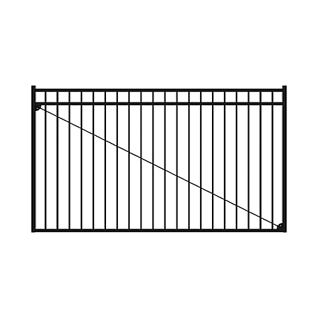 Fortress Building Products Versai 4.5 ft. x 8 ft. Steel Fence Drive Gate Leaf, 713540844