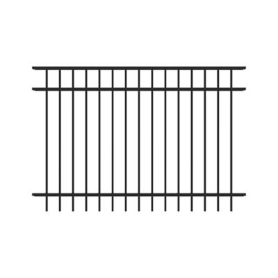 Fortress Building Products Athens 4 ft. x 5.9 ft. Aluminum Flat Top Design Fence Panel, 413487141M
