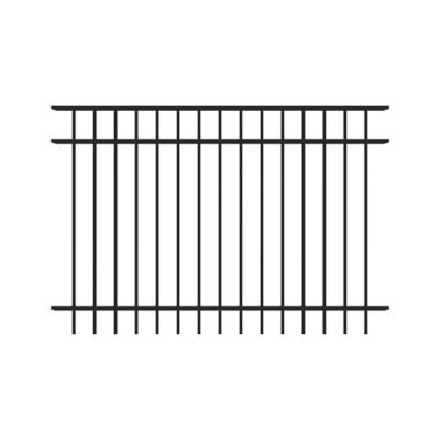 Fortress Building Products 4 ft. x 5.9 ft. Athens Aluminum Flat Top Design Fence Panel