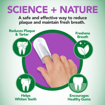 Image showing 6 th Vet's Best Dental Care Finger Wipes for Dogs and Cats, Mint, 50 ct.