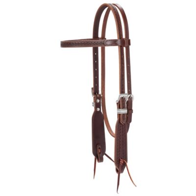 Synergy Hand-Tooled Mayan Headstall with Designer Hardware, Browband, 10017-12-00-04