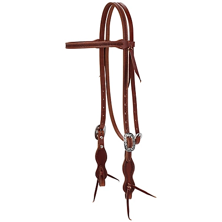 Synergy Harvest Wheat Headstall with Floral Designer Hardware, Browband, 10018-10-00-02