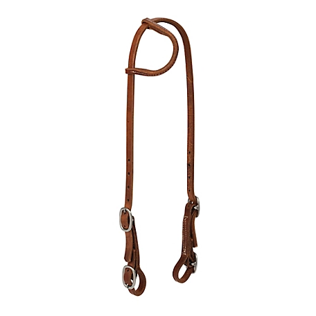 Weaver Leather Protack Sliding Ear Headstall with Buckle Bit Ends
