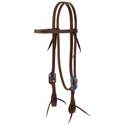 Image showing  Protack Headstall with Designer Hardware, Browband