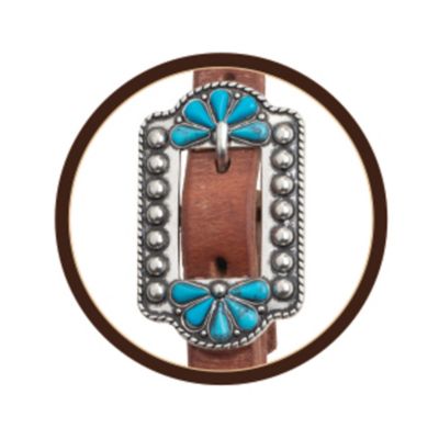 Image showing  Protack Headstall with Designer Hardware, Sliding Ear