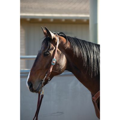 Weaver Leather ProTack Quick-Change Headstall - Premium Hermann Oak Leather Browband Headstall