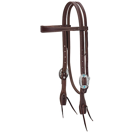 Weaver Leather Working Tack Feather Designer Hardware Slim Browband Headstall
