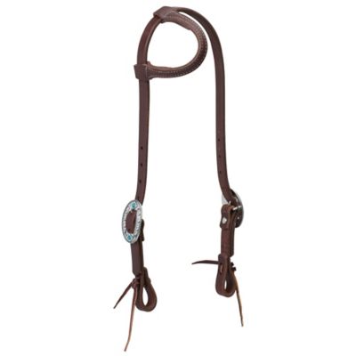 Weaver Leather Working Tack Feather Designer Hardware Sliding Ear Headstall