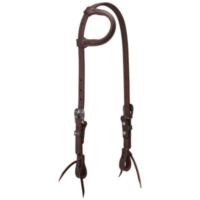 Weaver Equine Working Tack Chevron Designer Hardware Sliding Ear Headstall