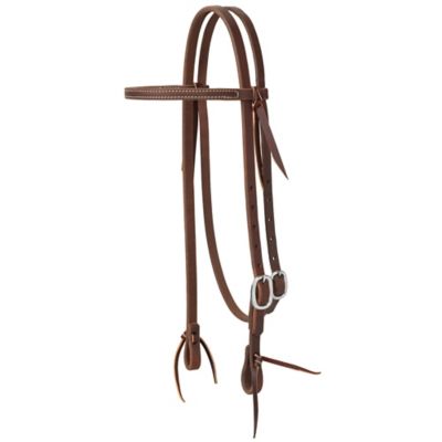 Weaver Leather Working Tack Straight Browband Stainless Steel Single Buckle Headstall