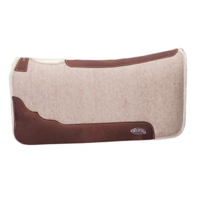 Weaver Equine Contoured Wool Blend Felt Saddle Pad, Tan