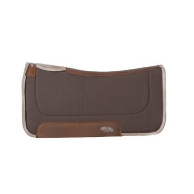 Weaver Leather Canvas Top, Contoured Saddle Pad - Wool Felt Liner