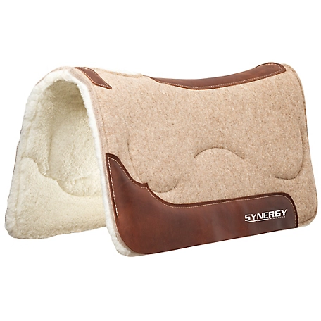Synergy 31 x 32 in. Natural Fit Felt/Fleece Saddle Pad, Tan, 36004-5066-29