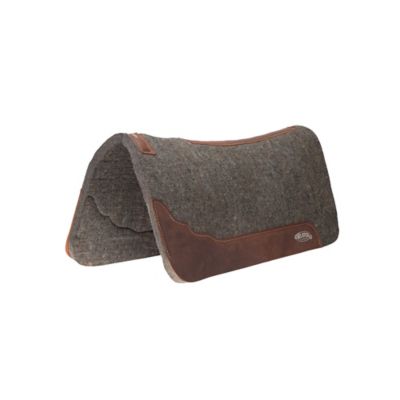 Weaver Equine Gray Contoured Felt Saddle Pad, 30 in. x 30 in.