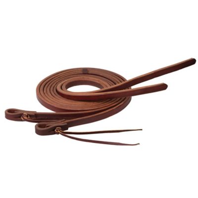 Weaver Equine Working Tack Extra Heavy Harness Split Reins with Pineapple Knot Ends, 5/8 in. x 8 ft.