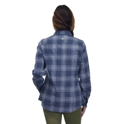 Image showing  Women's Flex Collared Long-Sleeve Flannel Work Shirt