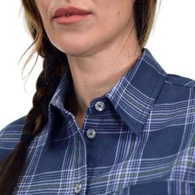 Image showing  Women's Flex Collared Long-Sleeve Flannel Work Shirt