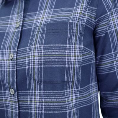 Image showing  Women's Flex Collared Long-Sleeve Flannel Work Shirt