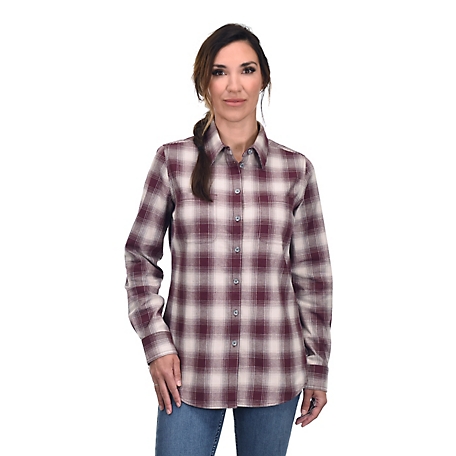 Ridgecut Women's Long Sleeve Flex Flannel Shirt at Tractor Supply Co.
