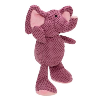 Image showing  Checkers Elephant Squeaky Plush Dog Toy with Chew Guard Technology