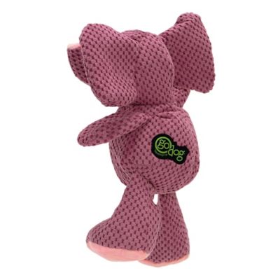 Image showing  Checkers Elephant Squeaky Plush Dog Toy with Chew Guard Technology