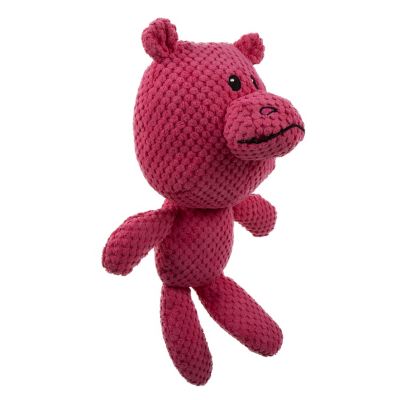Image showing  Checkers Hippo Squeaky Plush Dog Toy with Chew Guard Technology