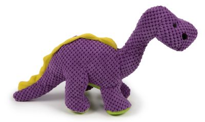 Image showing  Checkers Dinos Bruto Squeaky Plush Dog Toy with Chew Guard Technology