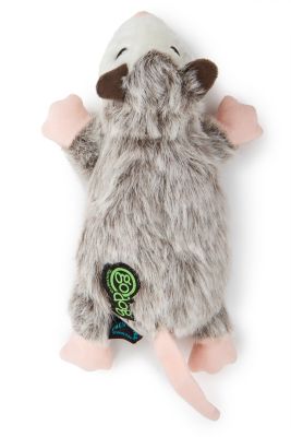 goDog Flatz Squeaky Plush Dog Toy with Chew Guard Technology