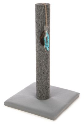 Image showing  Simply Scratch Interactive Carpet Cat Scratch Post with Feather Cat Toy
